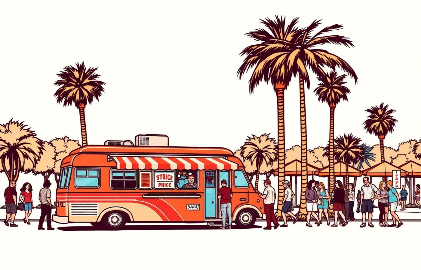 Smash & Dash food truck parked at a sunny San Diego park